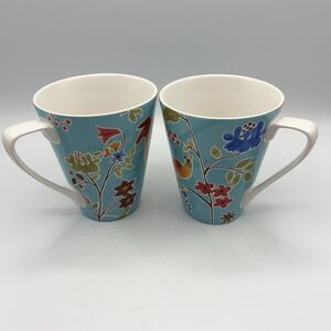 222 Fifth Birds Delight Mugs - Set Of 2
